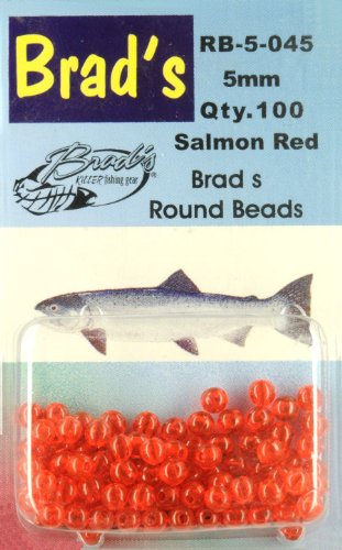 Brad's Round Beads - Salmon, 14mm, 36 pack