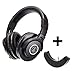 Audio-Technica ATH-M40x Professional Studio Monitor Headphones with Bluetooth Adapter-Amplifier BAL-M40X