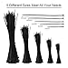 500x Black Zip Ties | Self-Locking Cable Ties | 4