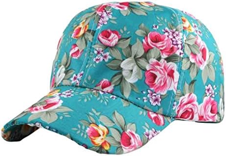 Paymenow Women Men Baseball Cap, Unisex Floral Print Adjustable Outdoor Hip Hop Cute Hats Snapback Dad Hat