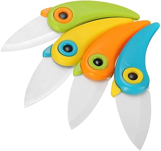 Nuoyi Cuchillo de cerámica Creativo Cuchillo de pájaro portátil