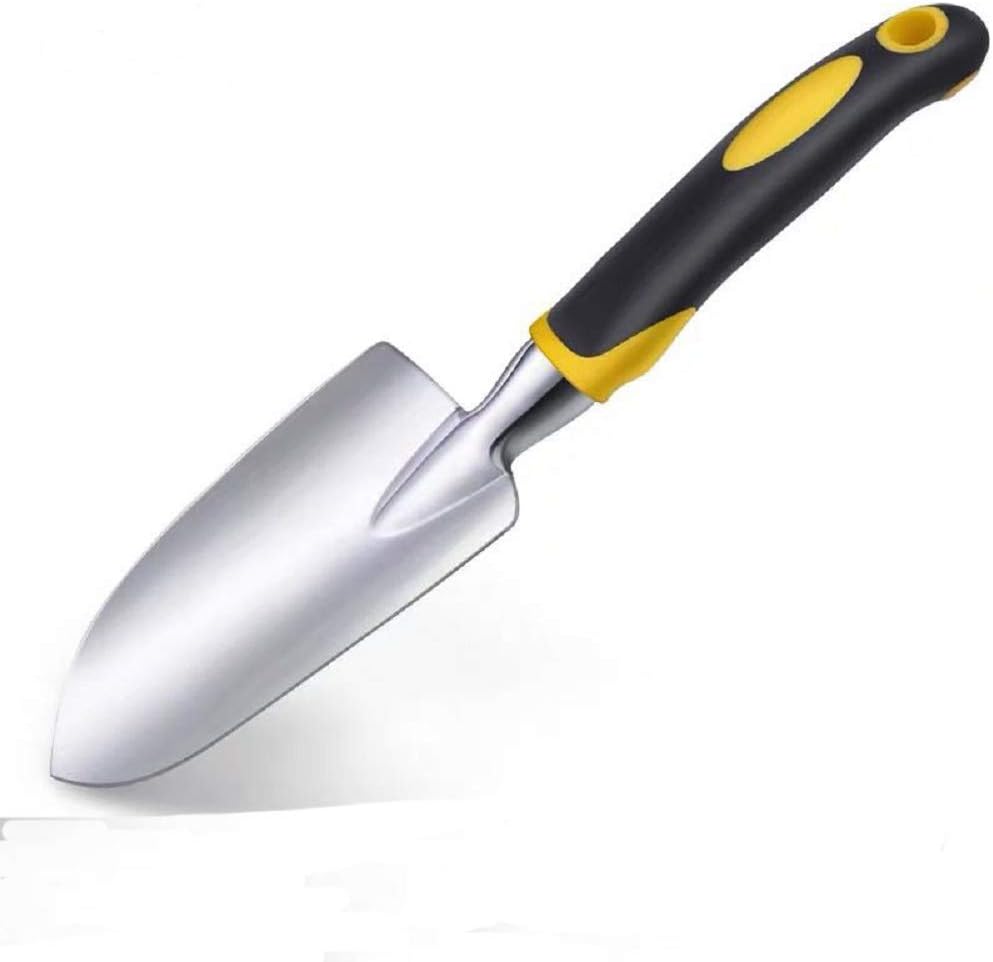 FIAMER Garden Shovel Folding Multi-Purpose Camping Shovel Hiking Backpack Garden Dig Hole Gardening Tools Planting Flowers and Plants Weeder Tool (Yellow, 30.5cm): Sports & Outdoors