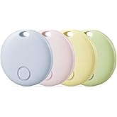 Reyke Air Tracker-4 Pack Smart Tag, Luggage Tracker Works with Apple Find My (iOS Only), Item Finder for Key, Backpack, Wallet, IP67 Waterproof