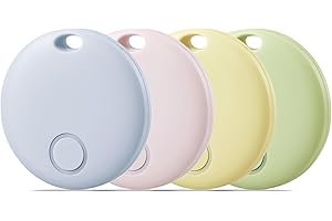 Reyke Air Tracker Tags-4 Pack Smart Tag, Luggage Tracker Works with Apple Find My (iOS Only), Item Finder for Key, Backpack, Wallet, IP67 Waterproof