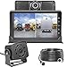 Dash Cam Front and Rear,Homder 7'' Monitor Front Lens with G-Sensor/Loop Recording/Motion Detection,IP69 Night Vision Rear View Camera Reversing Backup Camera for Trucks,Bus,Van,RV,Trailer