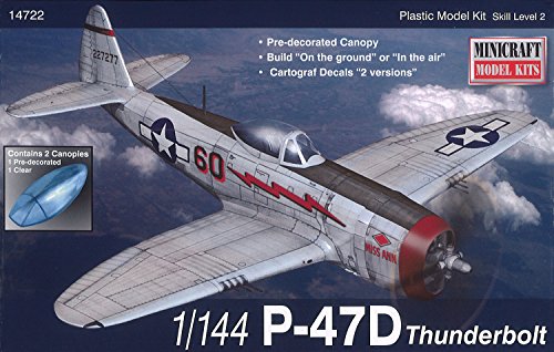 Minicraft P-47D USAAF Model Kit (1/144 Scale)
