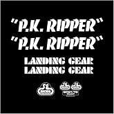 SE Bikes PK Ripper Decal Set null WHITE | SE Bikes PK Ripper White Decal Set for Retro BMX Style