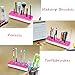 Arsty Portable Silicone Makeup Brush Holder Cosmetic Organizer (PINK)