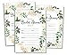 All Ewired Up 50 Greenery Wreath Bridal Shower Invitations and Envelopes (Large Size 5x7) - (50 count)