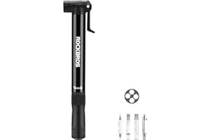ROCKBROS Mini Bike Pump Presta Schrader 120PSI Portable Bicycle Tire Pump with Multitool,Bike Tool Kit Aluminum Alloy Frame P