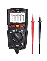 Blackview   Multímetro digital   Probador de voltaje para CA   CC con pantalla LCD retroiluminada