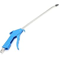 Air Blow Gun, Long Reach Pneumatic Air Blow Gun with Stainless Steel Air Flow Nozzle, Pneumatic Air Compressor Accessories To