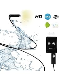 Cámara de inspección con luz   mejor cámara endoscopio de inspección con cable de extensión   funciona mejor con aplicación para iPhone   Ideal impermeable Smartphone cámara de inspección de serpiente