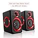 Computer Speakers for Desktop/Laptop/Mac, USB Powered PC Speaker, 2.0 Channel Stereo Multimedia Speaker for TV, Notebook, Built-in Diaphragm,3w3w Horn and in-Line Volume Control TOMOT FT-165