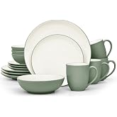 Noritake Colorwave Green 16-Piece Coupe Round Set, Service for 4 in Green