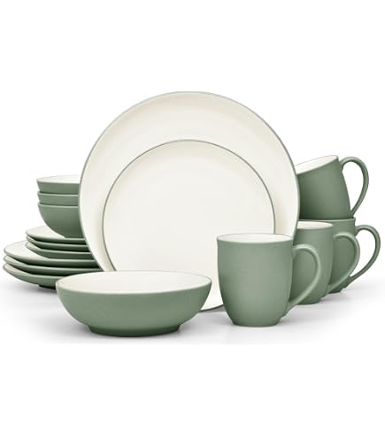 Amazon.com | Noritake Colorwave Graphite 16-Piece Coupe Set