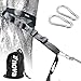 HangTight XL Hammock Straps, Fnova 20 Ft Long Extra Strong Tree Straps, 1322 LBS No Stretch Polyester, 30 Adjustable Loops, Tree Friendly, Quick Easy Setup Hammock Accessories with 2 Carabiners, Black