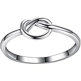 Kingray Jewelry Stainless Steel Love Knot Friendship Promise Ring Size 3-13