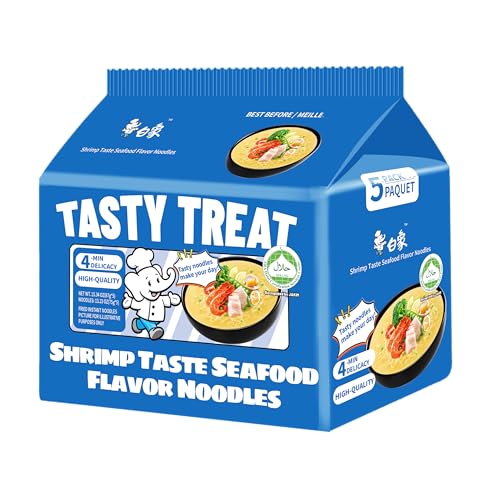 BAIXIANG SHRIMP TASTE SEAFOOD FLAVOR RAMEN, SHRIMP TASTE...