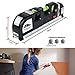BRILLIFE Laser Leveler Spirit Level Line Lasers Ruler,Gradienter Horizontal Ruler Measure Line Laser 8ft Adjusted Standard & Metric Scale Measure Tape Ruler,[NEW Add 2pcs Tools As Surprise Gift]