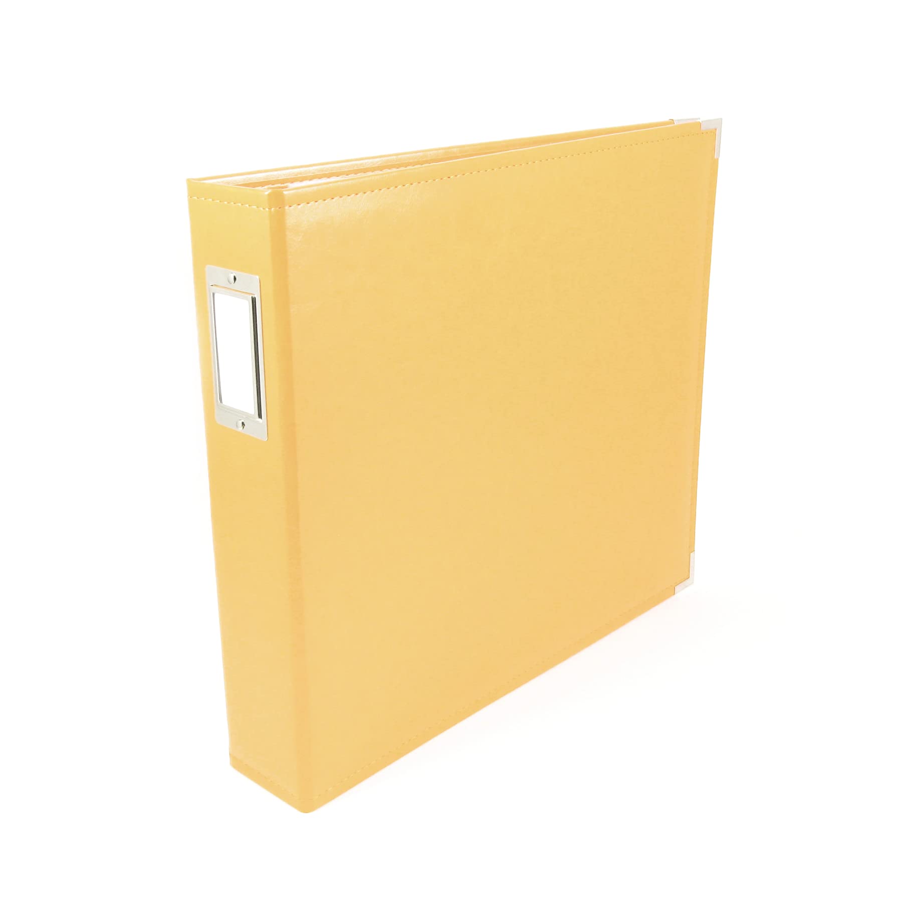 We R Memory Keepers We R Classic Leather 3-Ring Album X 12-inch Buttercup, Acrylic, Multicolour, 34.79x39.11x6.85 cm