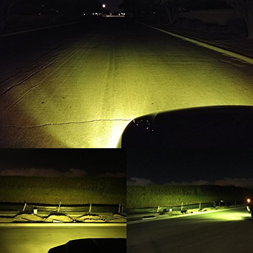 Alla Lighting High Power 3030 SMD New Version Xtremely Super Bright 9006 HB4 LED Bulb Gold Yellow LED Fog Light Bulbs Lamps Replacement
