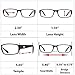 TruVision Readers Reading Glasses - 9504H - 3 Pack - Black - 1.25
