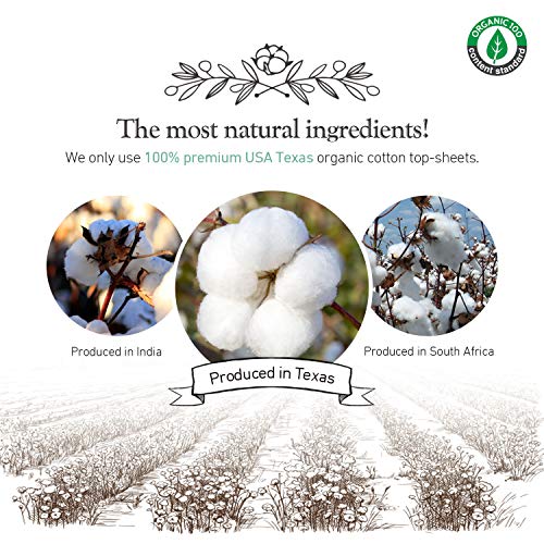 Lefresh Certified Organic Cotton - Lefresh Pure Natural Breathable Freshness Daily Panty-Liners, Hypoallergenic 6.8" (17.5cm) Pack of 2/40 Total - Thumbnail 2