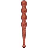 Wooden Foot Hand Massage Stick - Pain Relief and Reflexology Therapy Massager for Neck, Back, and Legs - Ergonomic, Portable, Durable Red Wood Design