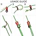 KRATARC 4m Outdoor Guy Lines Tent Cords Lightweight Camping Rope with Aluminum Guylines Adjuster Tensioner Pouch for Tent Tarp, Canopy Shelter, Camping, Hiking, Backpacking (Green- 12pcs)