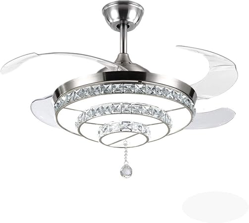 42 Inch Crystal Ceiling Fans With Lights And Remote Control 3