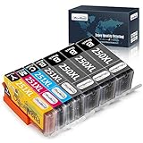OfficeWorld Compatible 250XL 251XL Ink Cartridges Replacement for Canon 250 251 PGI-250XL CLI-251XL, Compatible with Canon PIXMA MX922 MG7520 MG5520 MG5420 MG7120 MG6320 MG6620 IP8720 MG5620 Printer