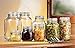 Bormioli Rocco Fido Wide Mouth Glass Jar with Airtight Gasket Clamp Lid for Canning and Food Storage, Clear Top, 101.5 oz.