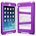 i-Blason ArmorBox 2 Layer Full-Body Case Protection Kick Stand with Built-In Screen Protector for Apple iPad mini with Retina Display (iPadmini2-ABH-Purple/White)