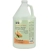 PRO NAIL - Healing Therapy Massage Lotion - Professional Pedicure, Body and Hot Oil Manicure, Infused with Natural Oils, Vitamins, Panthenol and Amino Acids (Cucumber and Melon, 1 Gallon)