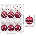 KI Store 12ct Christmas Polka Dot Ornaments 3.15-Inch Shatterproof Tree Balls Red and White Polka Dots for Xmas Tree Decoration