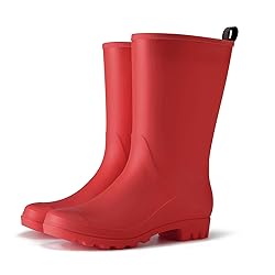 HISEA Women Rubber Boots Waterproof Wide Calf Rain