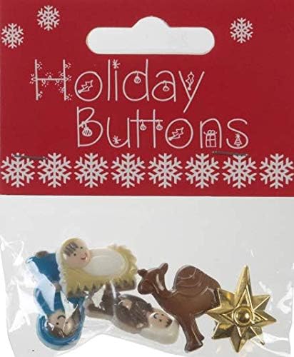 Favorite Findings Christmas Nativity Buttons