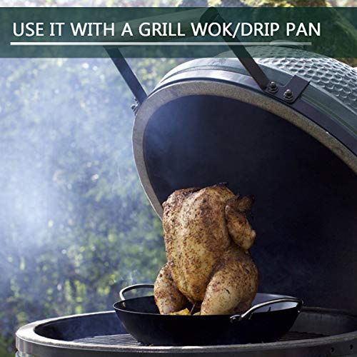 KAMaster Beer Can Chicken Holder Turkey Rack Big Green Egg Accessories