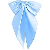 Gsyziux Satin Bow Ties for Women Men, Adjustable Big Womens Bowtie Pre-tied Large Bowties Cosplay Party Date Casual