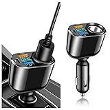 4 Ports Fast Car Charger Cigarette Lighter Splitter