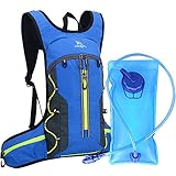Mixi Hydration Backpack Pack Water Backpack with 2L Water Bladder Perfect for Running Cycling Hiking Climbing Pouch with Storage Bag