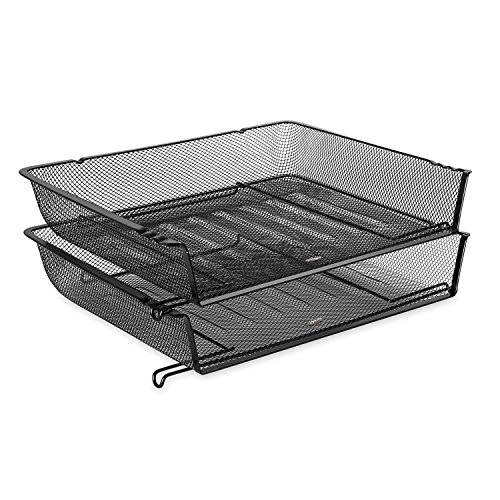 Eldon 62555 Nestable Mesh Stacking Side Load Letter Tray Wire