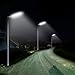 GBGS 30W Max3000LM Commercial Solar Street Light Outdoor IP65 with Remote Post Area Lighting Dusk to Dawn PIR Motion Sensor Wall Mount Night Lights (40 LEDs, 6500K)