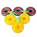Mingge Inflatable Pool Drink Holder - Palm tree and Flamingo Cup Holder Float (Set of 6) (PINEAPPLE)