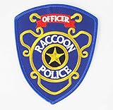 Raccoon police Officer Umbrella Corporation Biohazard Resident Evil Sew Ironed Patch Badge Embroidery R-08