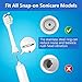 12 Pack Replacement Toothbrush Heads, Compatible with Philips Sonicare Brush Heads- Fits DiamondClean, HealthyWhite, FlexCare, EasyClean, PowerUp, 2 Series, 3 Series Gum Health, White