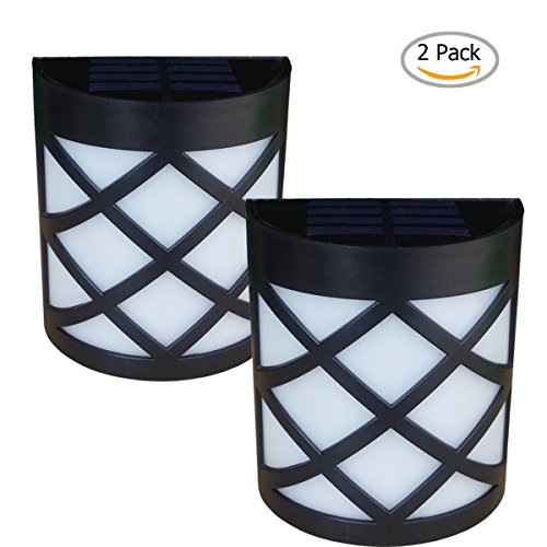 [warm light] solar light for wall, porch, garden, fence…