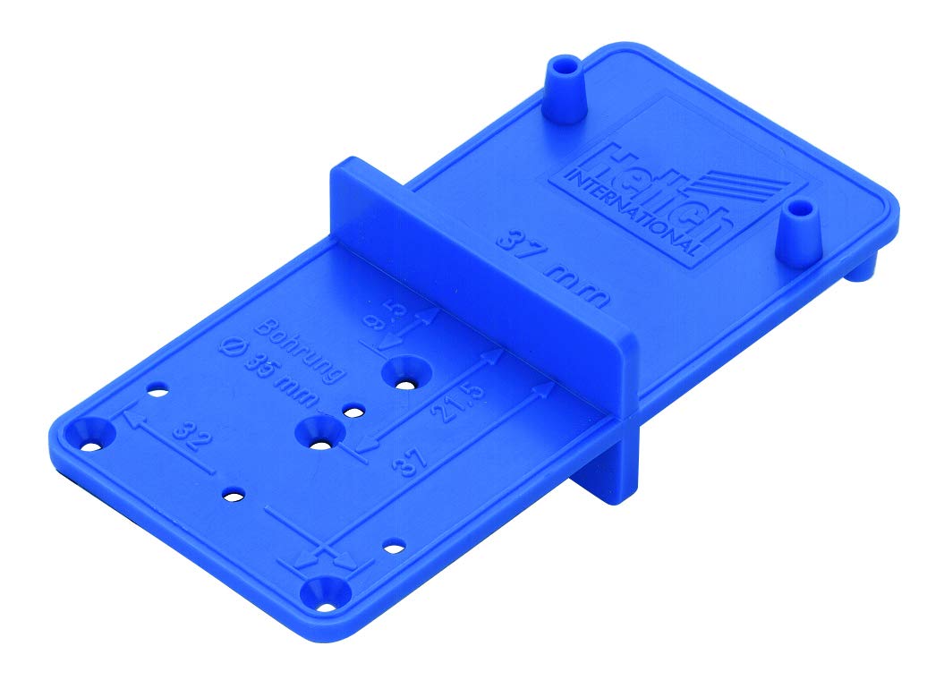 Hettich Marking Template Multiblue - for Pot Hinge with Diameter 26 and 37 mm - Plastic, Blue - 9220193