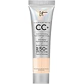 IT Cosmetics CC+ Cream - Natural Full Coverage Foundation With SPF 50+, Color Corrector & Anti-Aging Hydrating Serum, Hyaluronic Acid + Peptides, Lightweight Up To 24H Wear, All Skin Types